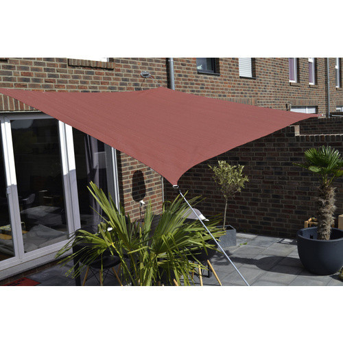 Floracord Vierecksonnensegel aus HDPE in Terracotta, Breite: 250 cm, Länge: 300 cm - Bild 4