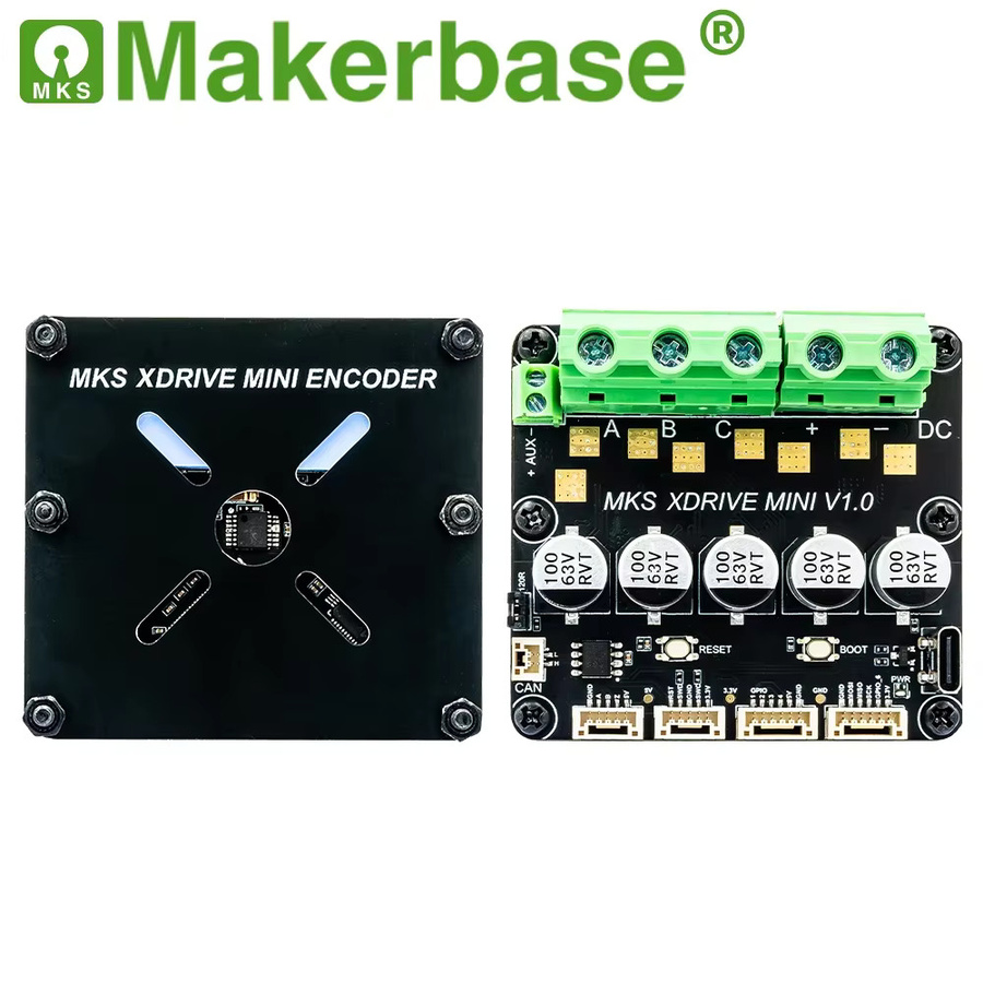 Makerbase MKS XRIVE MINI Hochpräziser bürstenloser Servomotor-Controller basierend auf ODrv V3.6 mit integriertem AS5047P, Schwarz - Bild 5