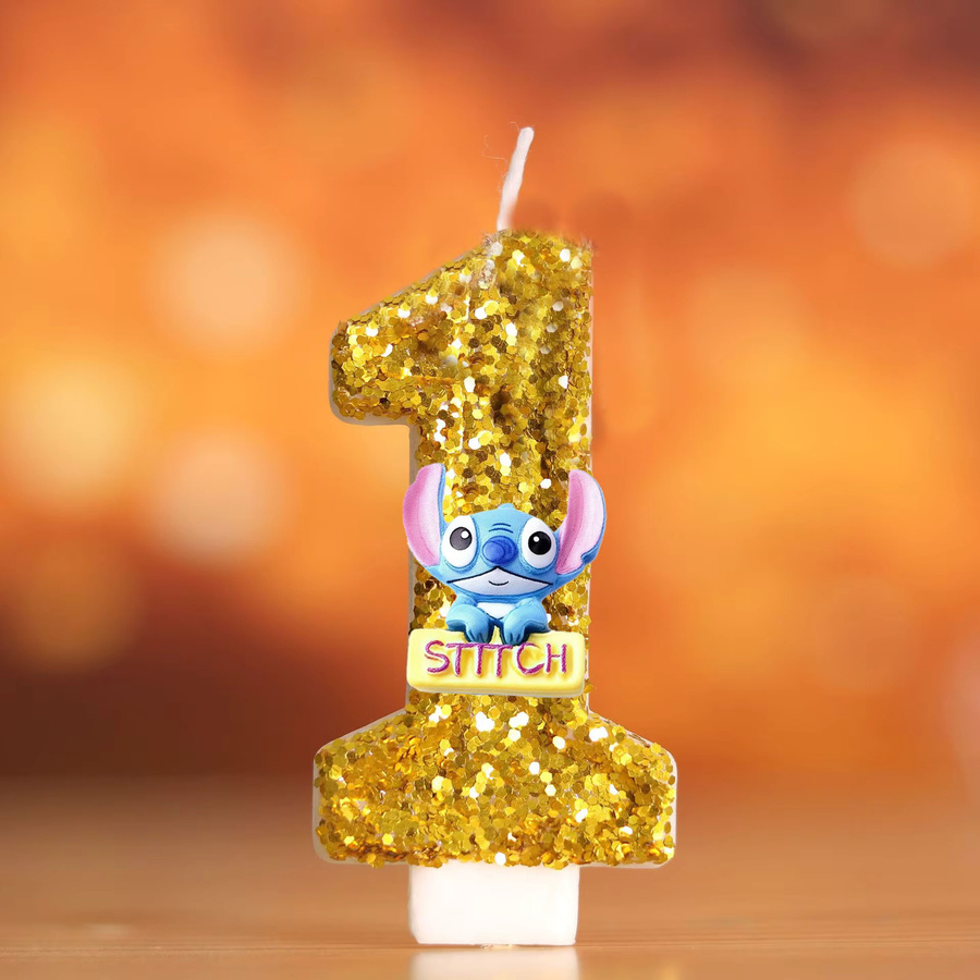 MINISO Goldene Zahlenkerzen für Geburtstag und Party zur Kuchendekoration - Bild 1