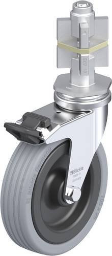 Blickle LRA-VPA 100G-FI-E07 Lenkrolle mit Feststeller in Schwarz und Grau, Rad-Durchmesser: 100 mm, Tragfähigkeit: 70 kg - Bild 1