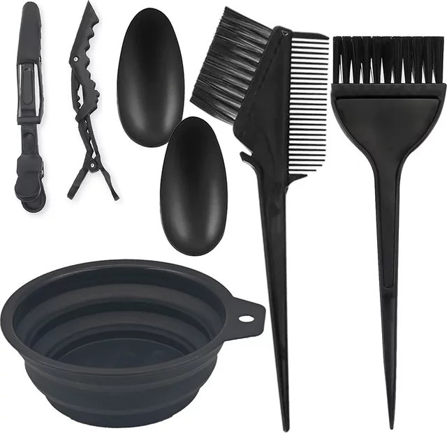 Friseur Pinsel Schüssel Kamm Clips Haar Färbe Werkzeug Set - Bild 1