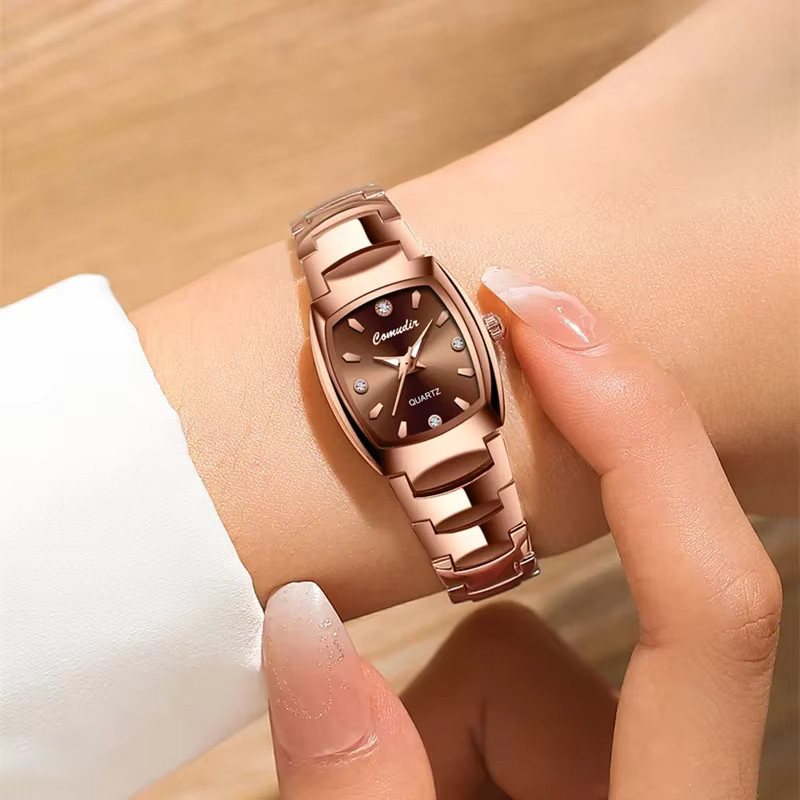 Mairuige Armbanduhr Edelstahl, Quarz, Schwarz, Damen - Bild 2