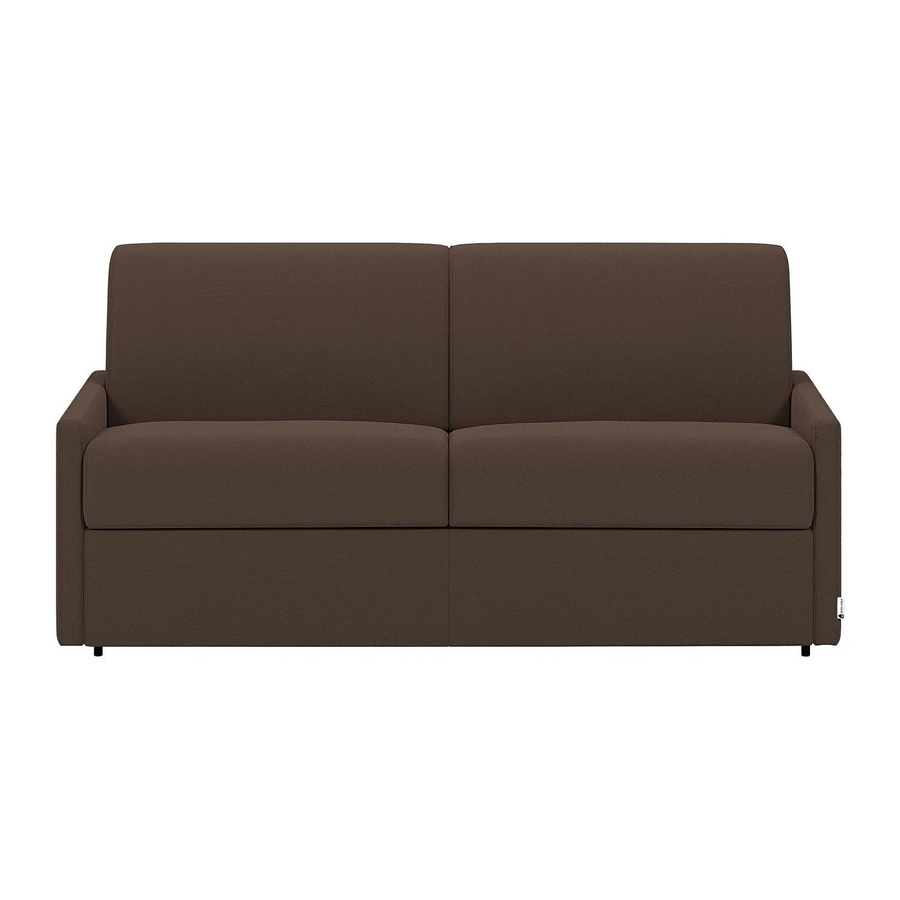 Vente-unique Schlafsofa Calife in Braun mit Stoffbezug und Maßen von Breite: 170 cm - Bild 2