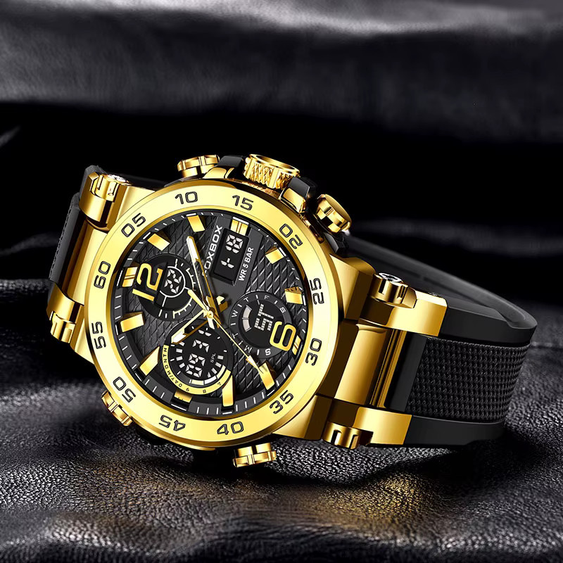 LIGE Chronograph Sportuhr, Quarz, Herren - Bild 3
