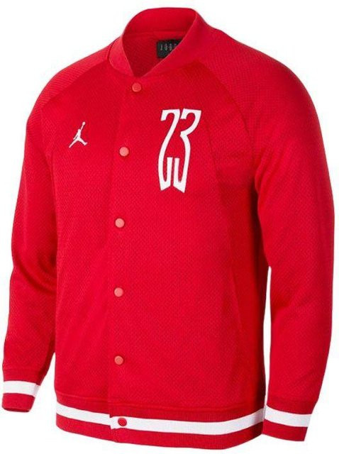 Jordan Logo Print Mesh Baseball Trikot, Herren, Rot - Bild 1