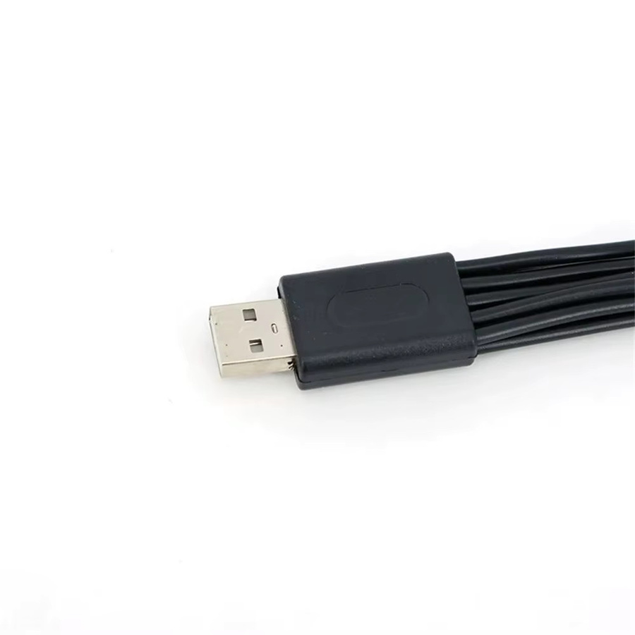 Multifunktionales 10-in-1 USB-Ladekabel in Schwarz mit USB-C, Micro-USB, HDMI und 3,5 mm Klinke für dein Smartphone - Bild 4