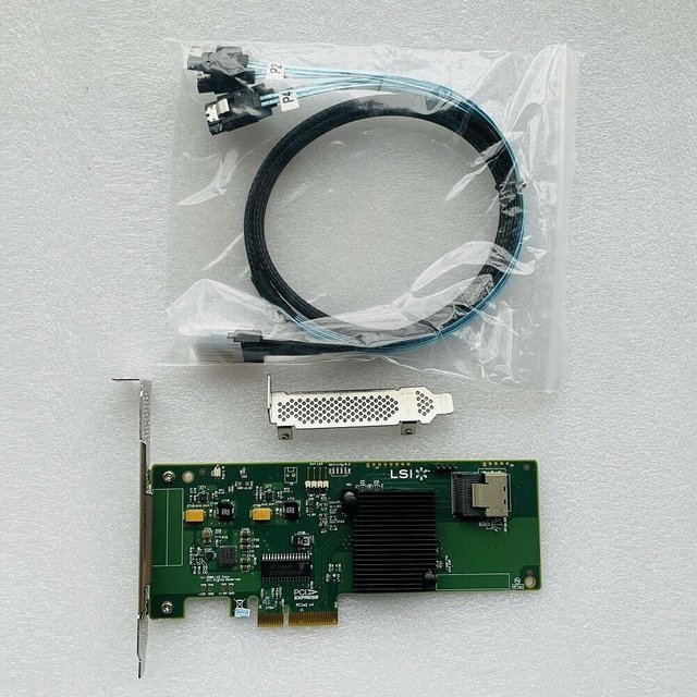 LSI 9211-4i 6G SAS HBA Controller Card im IT-Modus mit SFF-8087 SATA Anschluss für ZFS FreeNAS und unRAID - Bild 1