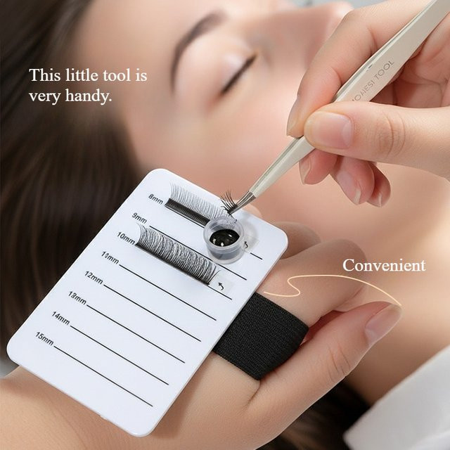 魔睫丝 Wimpernverlängerung Handpalette mit verstellbarem Handgelenkband - Bild 1