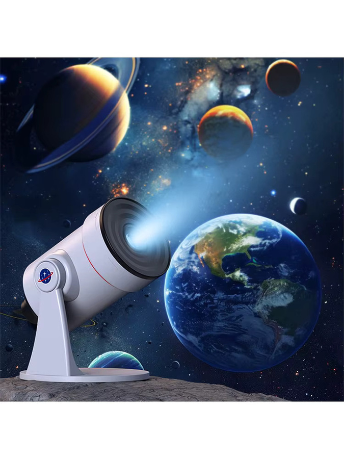 ZCMLED Galaxy-Projektor-Licht in Weiß mit HD 10 realistischen Sternen-Nebel-Szenarien, 8 Farben und Timer für dein Schlafzimmer oder Heimkino - Bild 7