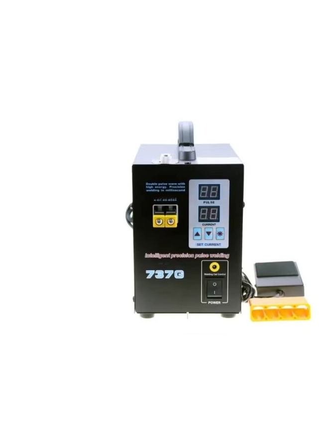 Punktschweißgerät 737 G mit 1,5 kW, LED Dual Digital Display und Pulse Precision Push für 18650 Akkus, Schwarz, B/T/H: 245,0 x 200,0 x 140,0 mm - Bild 5