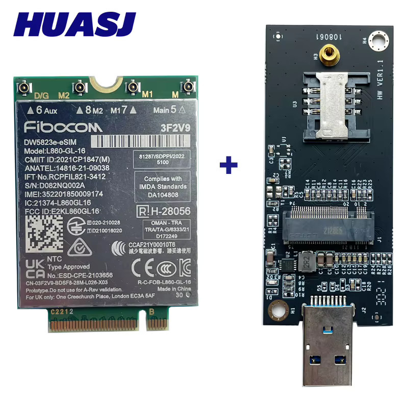 Intel DW5823e eSIM LTE 4G CAT16 Modul für Dell 7640 und 3581 Laptops im NGFF M.2 Format - Bild 4