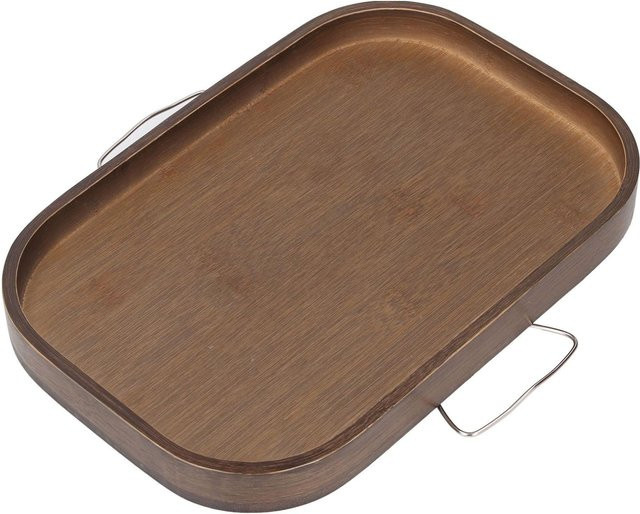 Koogeelife Couch Armablage aus Holz in Braun, Tragbarer Clip-On Beistelltisch für Sofa und Wohnzimmer - Bild 1