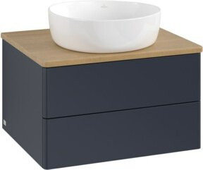 V&B Waschtischunterschrank Antao ohne Frontstruktur, Eiche honig, braun, B/T/H: 60 x 36 x 50 cm - Bild 1