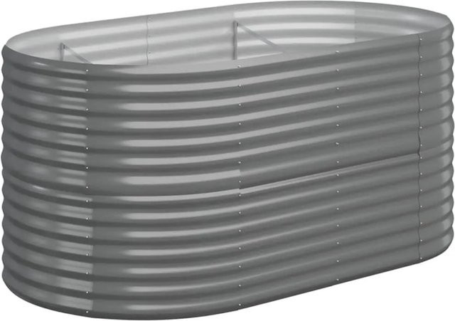 Furnicato Hochbeet aus verzinktem Stahl in Grau, B/T/H: 152 x 80 x 68 cm - Bild 1