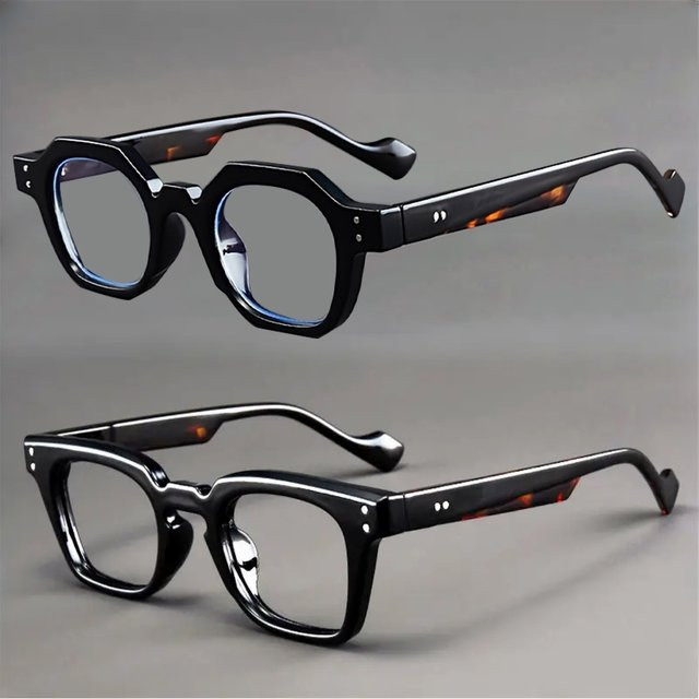 Hindfield Lesebrille, quadratisch, Vollrand, schwarz, Unisex - Bild 1