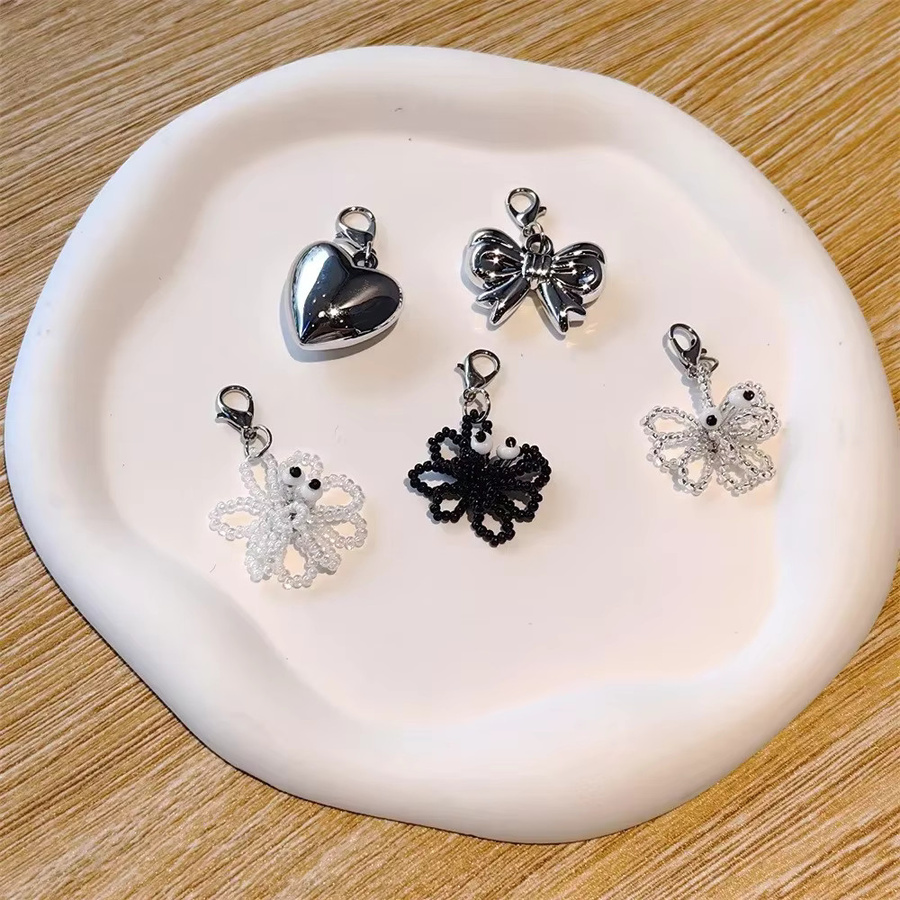 SMATLELF Charms für Turnschuhe, Silber, Perle, Herz, Damen - Bild 4
