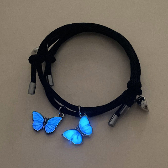 Rinhoo Leuchtarmband, 2-teiliges Schmetterlings-Paar, Damen - Bild 1