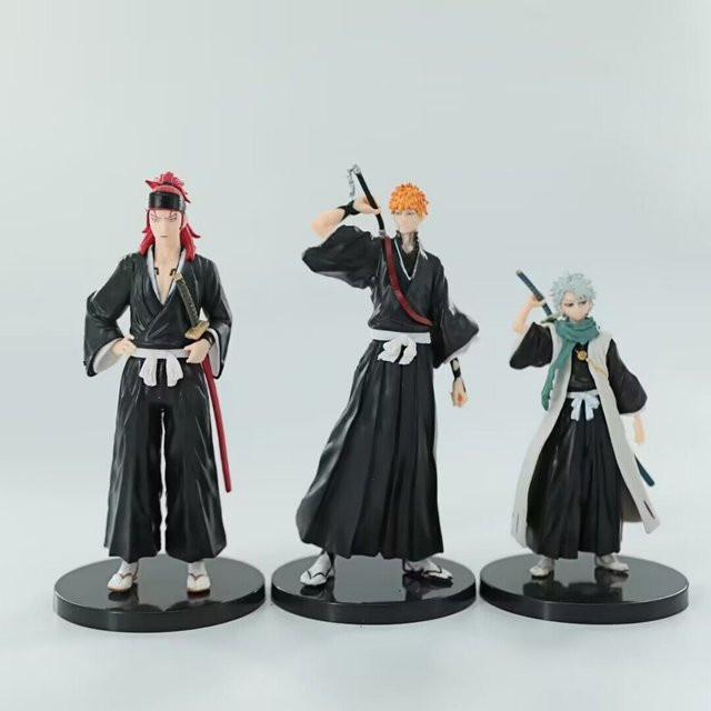Aixlan 3er-Set Bleach Anime-Figuren aus PVC: Kurosaki Ichigo und Kuchiki Rukia Sammelfiguren in Multicolor - Bild 1