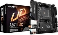 Gigabyte A520I AC Mainboard AM4 Mini-ITX DDR4 mit Wi-Fi, Bluetooth und Ethernet/LAN in Schwarz - Bild 1