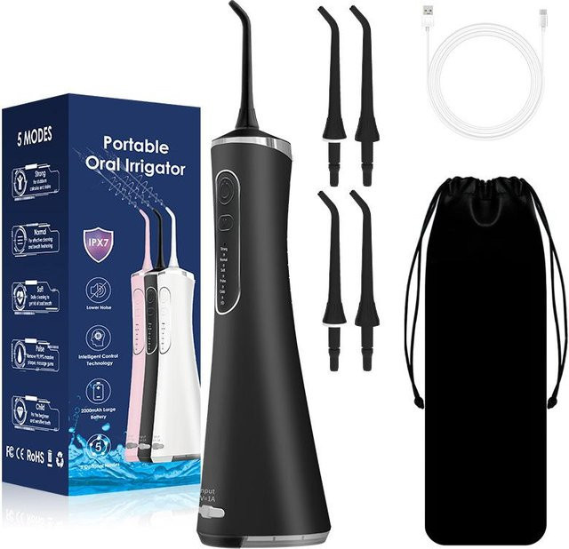 Binchi Health Technology Munddusche, Schwarz, Weiß - Bild 1