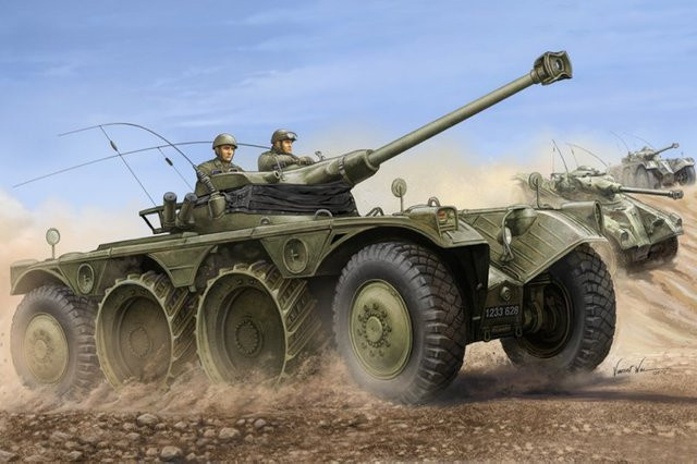 HobbyBoss French EBR-11 Wheeled Reconnaiss. Vehicle, Fahrzeuge, Grün - Bild 1