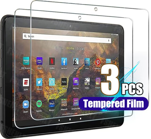 Amazon Tablet-Schutzfolie aus gehärtetem Glas für Fire HD 10 2021 / 2023 Release, Fire HD 10 Plus und Fire HD 10 Kids Pro, 10,1 Zoll, transparent - Bild 1