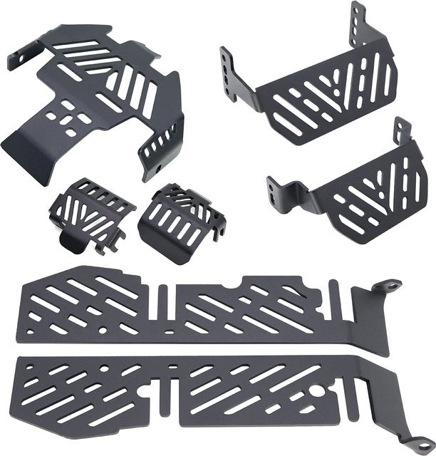FACSNY Edelstahl-Chassis-Schutzplatte, Unterfahrschutz, Batterieschutz, Metall, Schwarz - Bild 1
