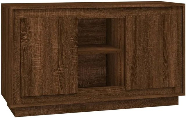 vidaXL Sideboard in Eiche Braun aus Holzwerkstoff, klassisches Design für dein Wohnzimmer, B/T/H: 102 x 35 x 60 cm - Bild 1