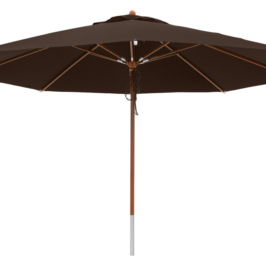 anndora Sonnenschirm Gastronomie rund, Durchmesser: 400 cm, Farbe: Braun, mit Winddach und UV-Schutz - Bild 1