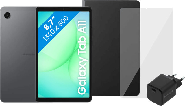 Samsung Galaxy Tab A11 8,7 Zoll Tablet mit 64GB Speicher, Wi-Fi und 4G/LTE in Grau inklusive Zubehörset - Bild 1