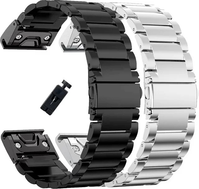 Geekthink Uhrenarmband Edelstahl, Silber, Unisex - Bild 1