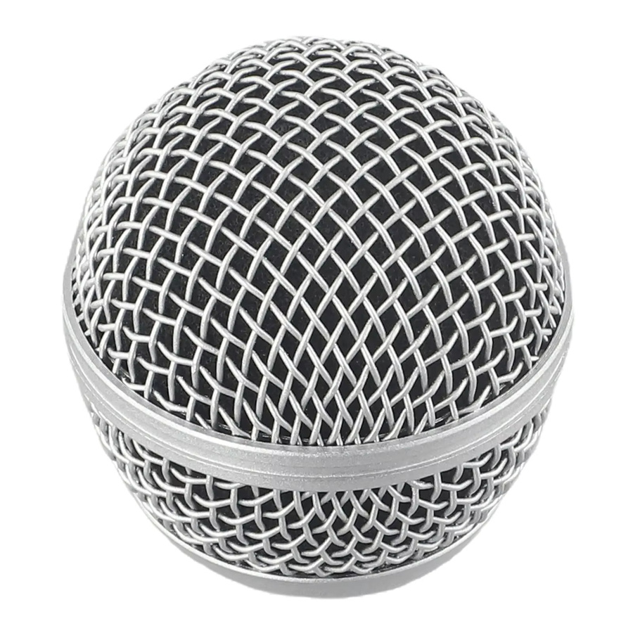 Shure Mikrofon-Ersatzkopf aus Stahlgeflecht in Silber für 58-Mikrofone und Beta-Zubehör - Bild 2