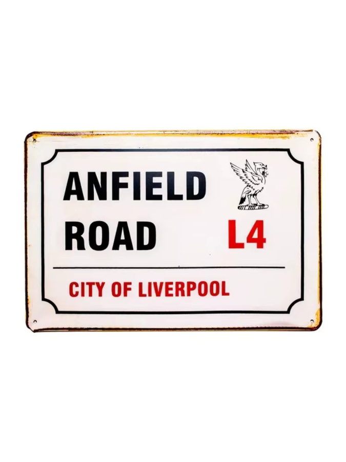 Vintage Retro Anfield Road City Of Liverpool Metallblechschild von MINISO, B/H: 20 x 30 cm - Bild 2