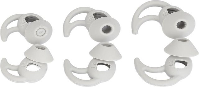 DIYelecs Silikon-Ohrstöpsel-Aufsätze für In-Ear-Kopfhörer, 3 Sets, Grau - Bild 1