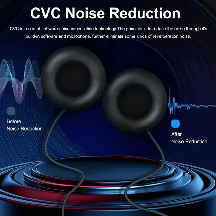 EJEAS Geräuschunterdrückendes Mikrofon-Headset für Motorradhelme der V6-Serie Q2 Q7 V4 Plus in Schwarz mit 3,5-mm-Klinkenanschluss und CVC-Technologie - Bild 2