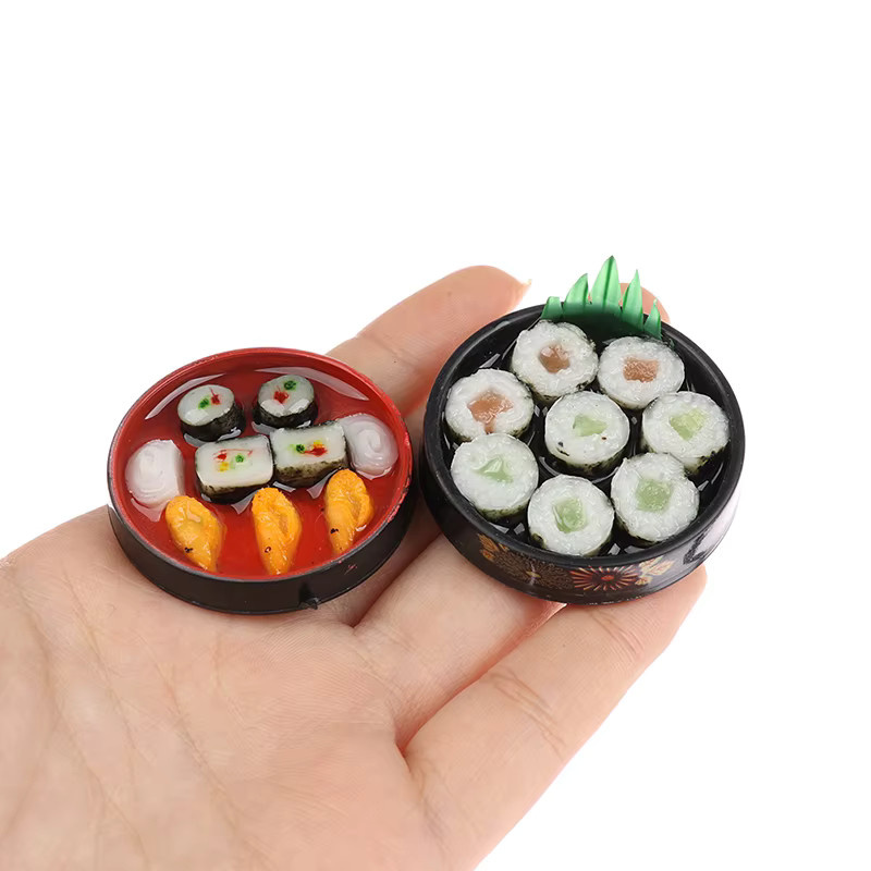 Japanese Sushi Reis, Puppenhaus Dekor, Zubehör, Bunt / Mehrfarbig - Bild 2