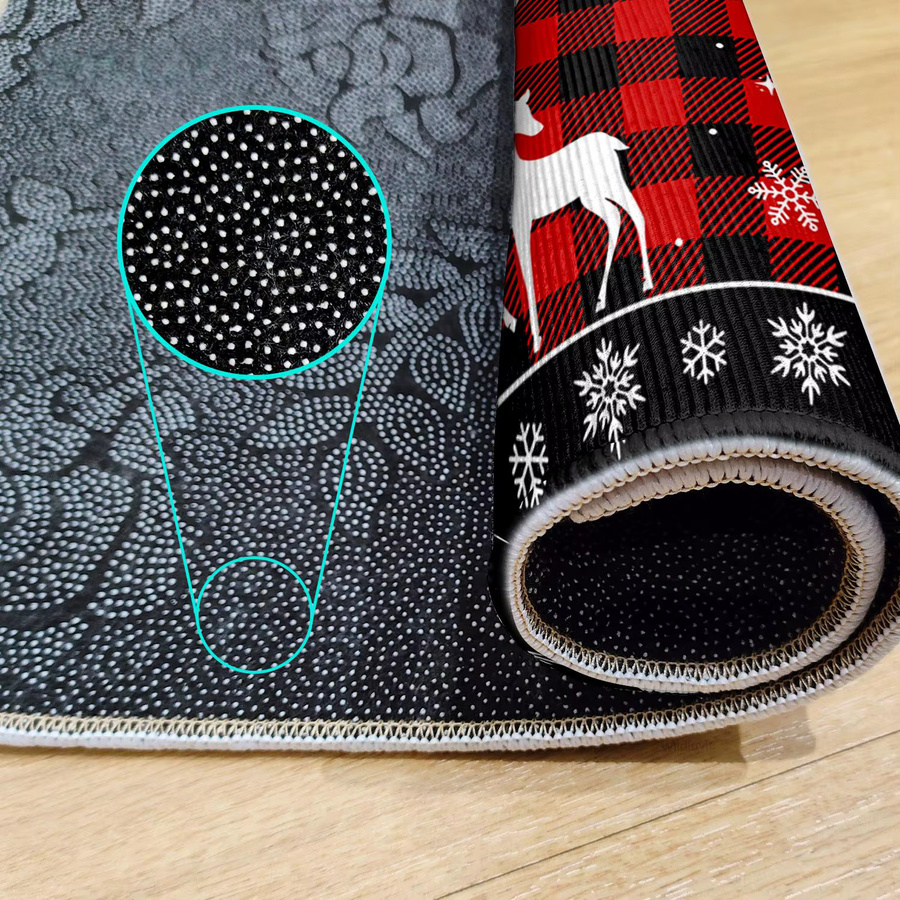 VIKAMA Christmas Happy Teppich, mehrfarbig, B/T: 60 x 40 cm, schmutzabweisend und saugfähig - Bild 6