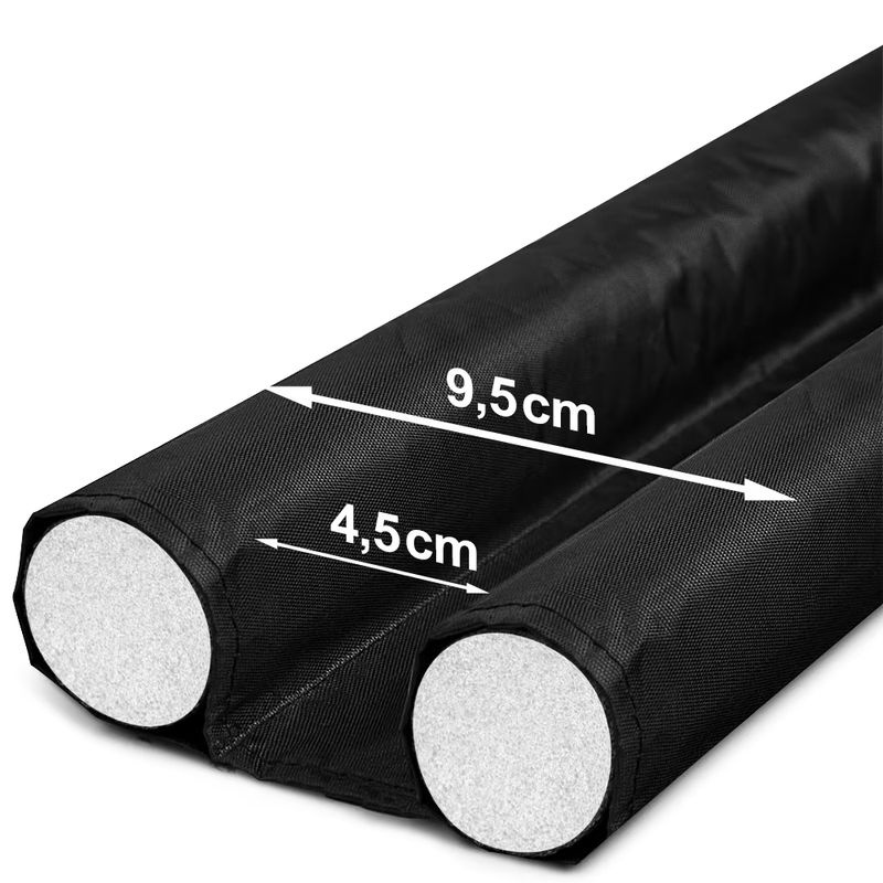 monzana Zugluftstopper 3er-Set in Schwarz, Länge: max. 95 cm - Bild 2