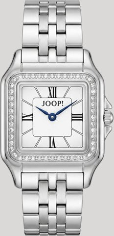 Joop! Armbanduhr Edelstahl, Silber, Quarz, Diamantbesetzt, Damen - Bild 1