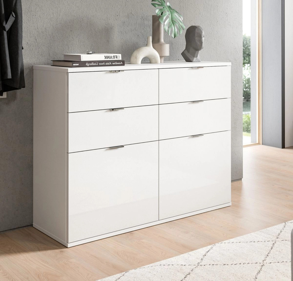 Inn.Furn Kommode SystemX in Weiß Hochglanz, Breite: 110 cm - Bild 2