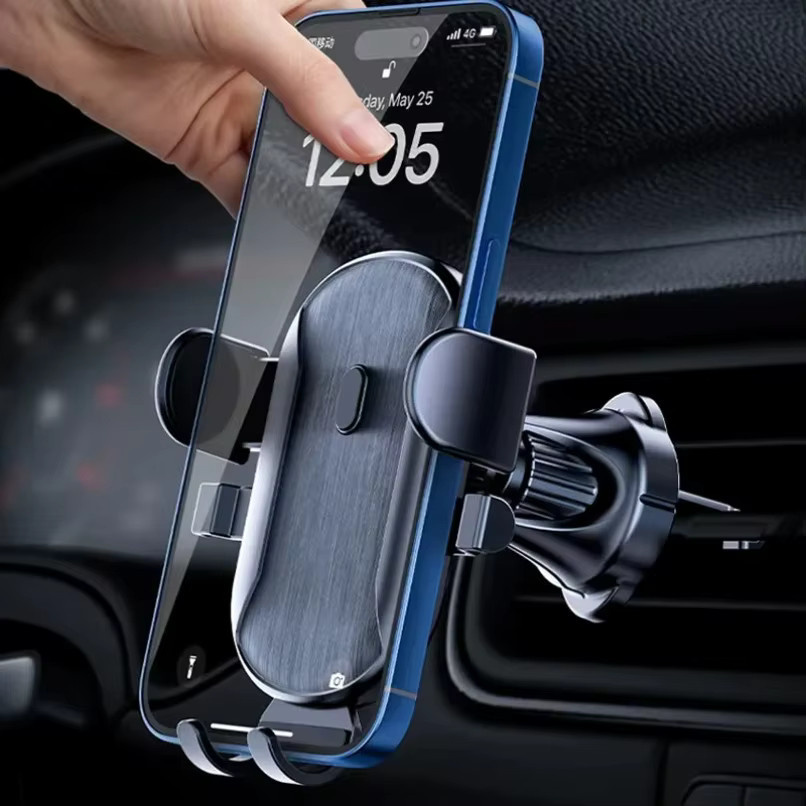 Opansten Handyhalterung für das Auto, universelle Klemmhalterung für Lüftungsschlitze, 360 Grad drehbar, Schwarz - Bild 2