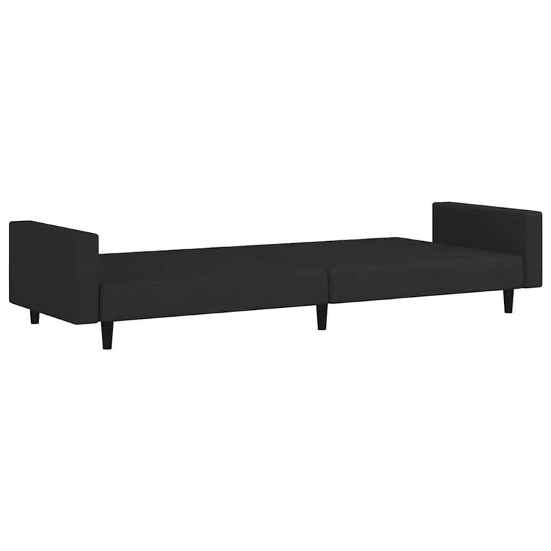 Vidaxl 2-Sitzer Sofa in Schwarz mit Samtbezug und Holzgestell im modernen Design - Bild 3