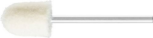 PFERD Filzpolierstifte Walzenrundform weiß mittelhart Durchmesser: 10 mm, Schaft-Durchmesser: 2,35 mm, 10 Stück - Bild 1