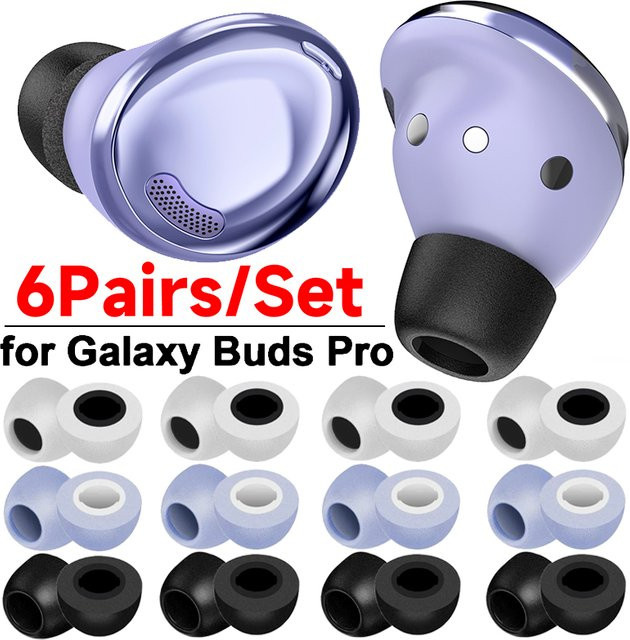Samsung Galaxy Buds Pro Memory Foam Ohrstöpsel Ersatzset in Purple, Größen S/M/L - Bild 1