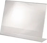 Sigel Tischaufsteller L-Form für DIN A4 quer, transparent - Bild 2