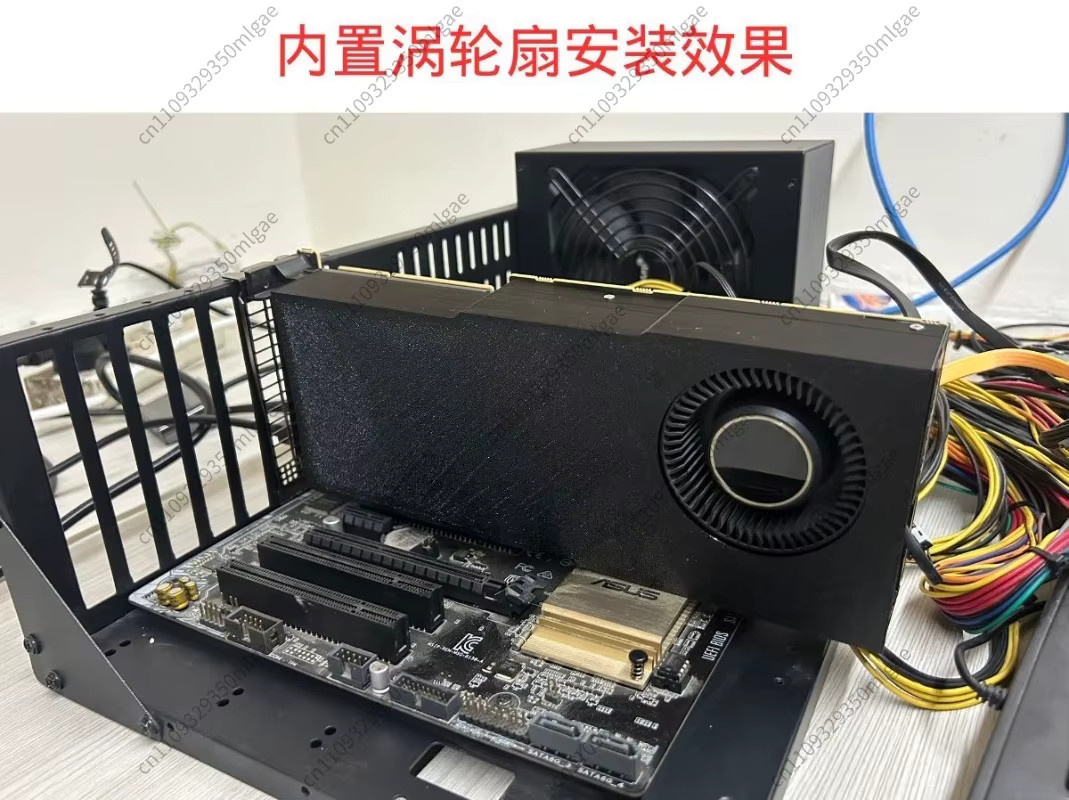 AMD Mi50 Grafikkarten Luftkühler mit integriertem Turbofan in Schwarz oder Weiß - Bild 2