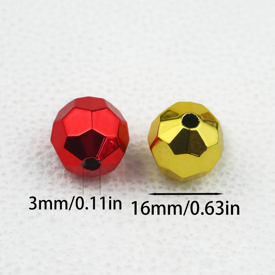 JHNBY Perlen Acryl, facettiert, 16 mm, verschiedene Farben - Bild 2