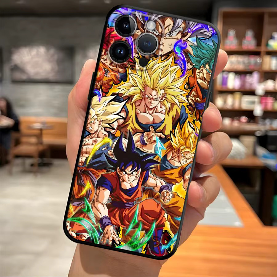 Dragon Ball Goku Vegeta Handyhülle für Apple iPhone 17 16 15 14 13 12 11 Pro Max Plus XR XS 7 8 in Schwarz - Bild 3