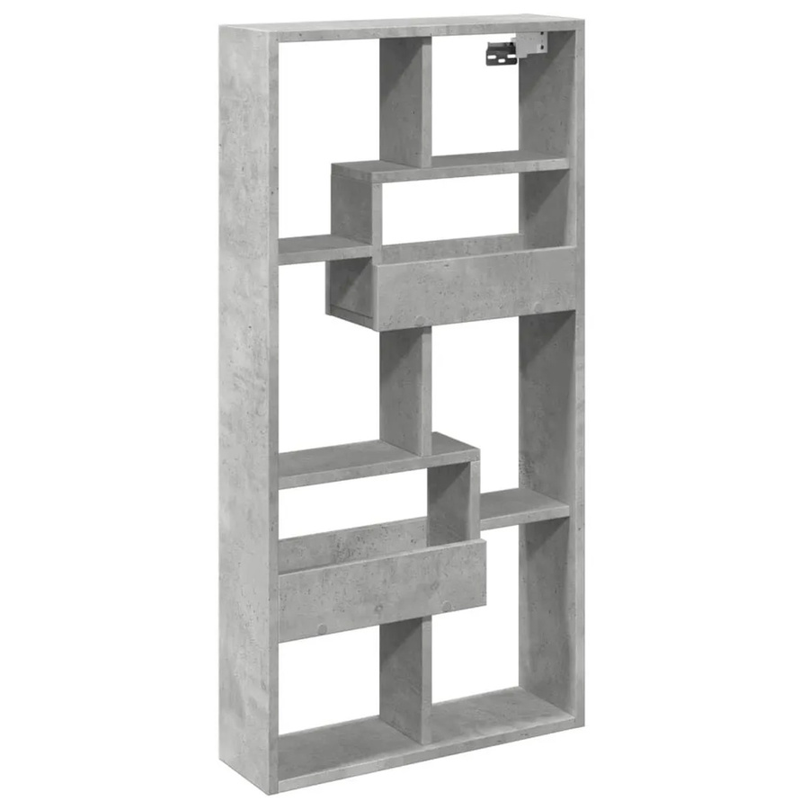 vidaXL Wandschrank aus Holzwerkstoff in Betongrau, B/T/H: 50 x 15 x 100 cm - Bild 2