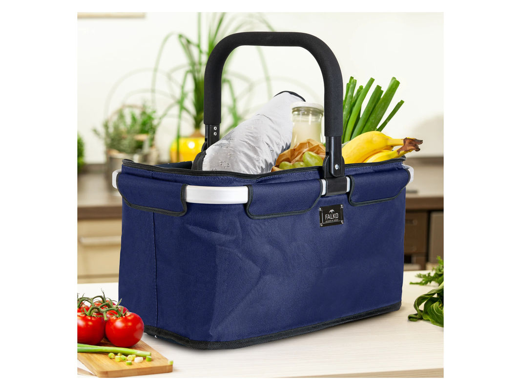 FALKO Thermo-Einkaufskorb Blau B: 28,0 cm, T: 25,0 cm, H: 22,0 cm - Bild 2
